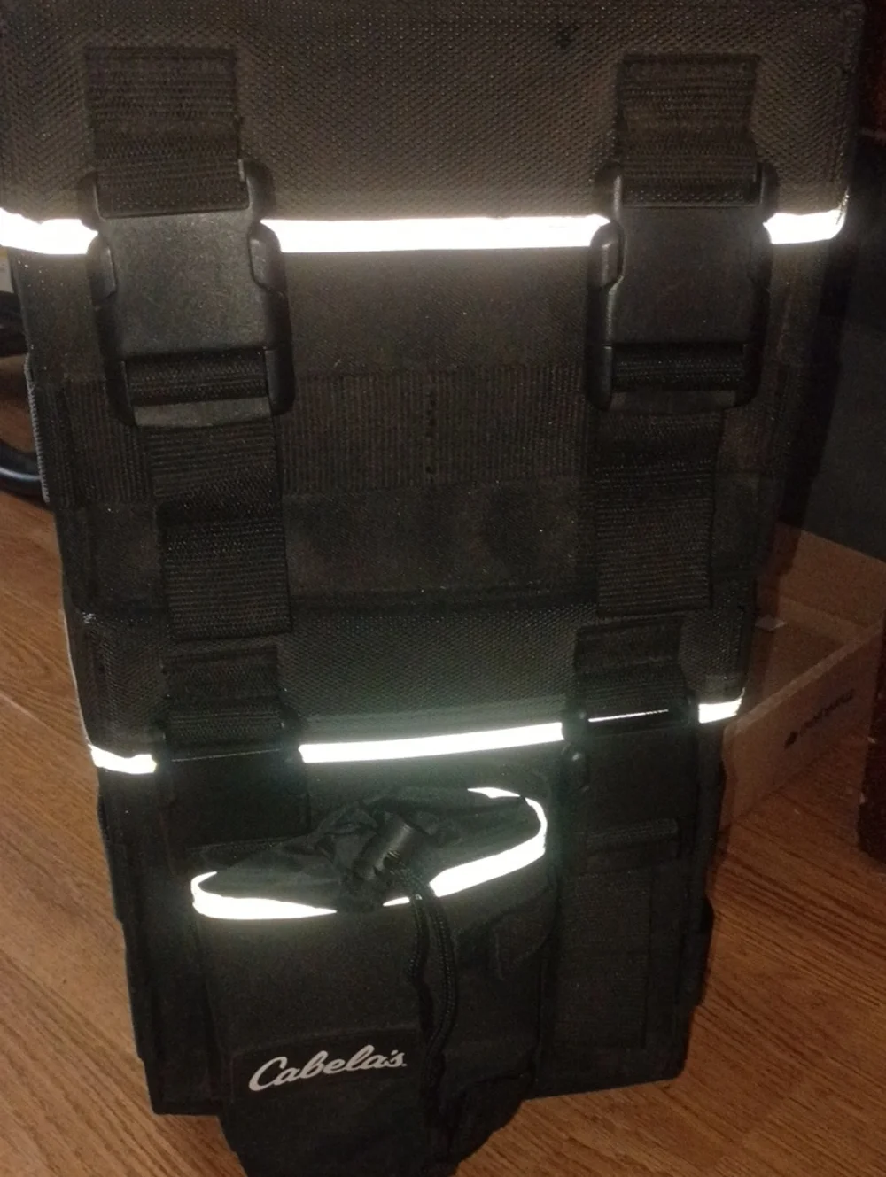 Cabela's Black Backpack with Reflective Accents